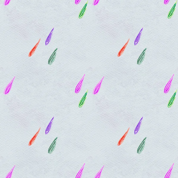 Цветные капли дождя бесшовный узор — стоковое фото