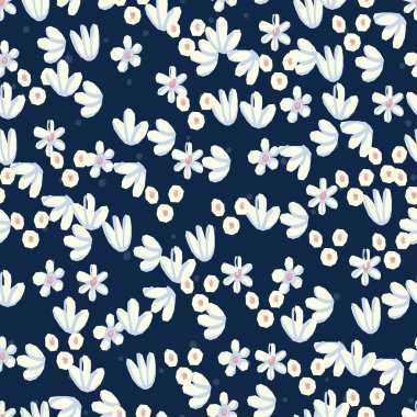 Dikişsiz desen vektör çiçek tasarımı. Kumaş ve duvar kağıtları için romantik arka plan baskısı.