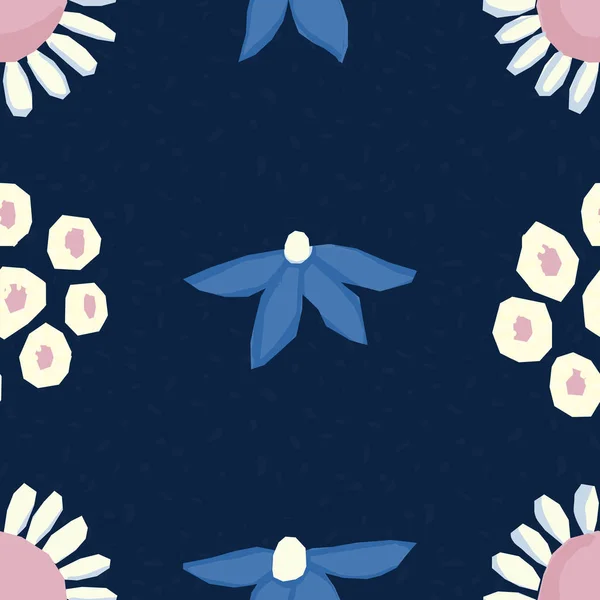 Modèle sans couture Design floral vectoriel. Impression de fond romantique pour tissus et fonds d'écran . — Image vectorielle