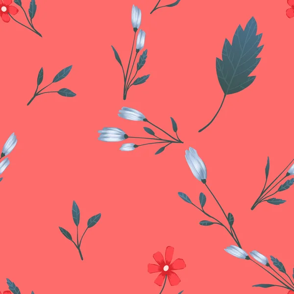 Patrón sin costuras Diseño floral vectorial con rosas. Impresión romántica de fondo — Archivo Imágenes Vectoriales