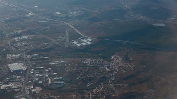 Vista aérea de la ciudad de Lisboa — Vídeo de stock