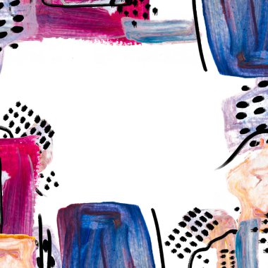 Metnin için el çizilmiş sınır ve yer.