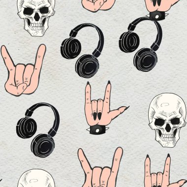 Kusursuz Kaya arka planı. Soyut müzik modern desen.