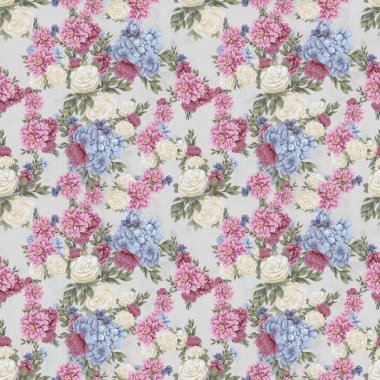 Çiçeksiz suluboya desen. El boyaması çiçekler, tebrik kartı şablonu veya ambalaj kağıdı