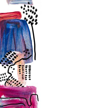 Metnin için el çizilmiş sınır ve yer.