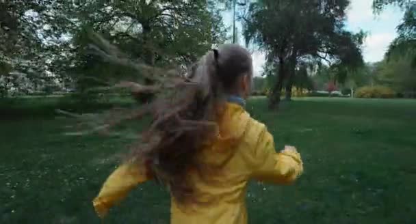 公園で走っている子 — ストック動画