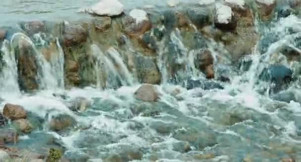 Sungai di taman — Stok Video
