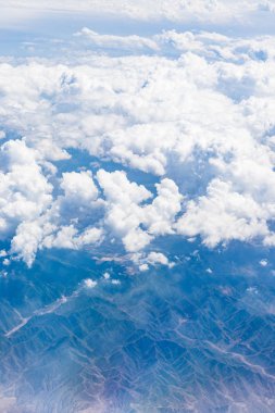Havadan görünümü, dağ, çöl/uçaktan çekilmiş fotoğrafı