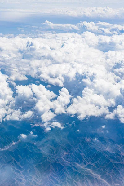 aerial view, mountain, desert/photo taken from the plane
