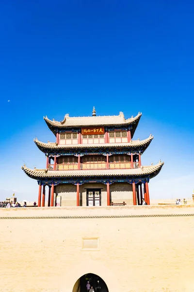 Jiayuguan Der Provinz Gansu Von China Altes Tor Westpunkt Der — Stockfoto