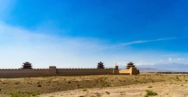 Jiayuguan Dans Province Gansu Chine Ancienne Porte Ouest Grande Muraille — Photo