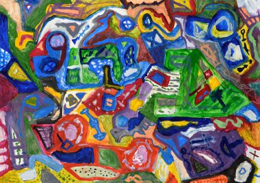 Soyut renkli el boyalı arka plan