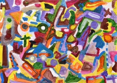 Soyut renkli el boyalı arka plan