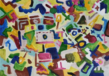 Soyut renkli el boyalı arka plan