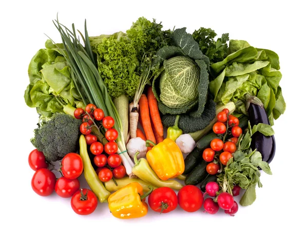 Čerstvá zelenina (pohled shora) — Stock fotografie