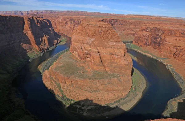 Die Berühmte Hufeisenbiegung Auf Dem Colorado Fluss Etwas Außerhalb Von — Stockfoto