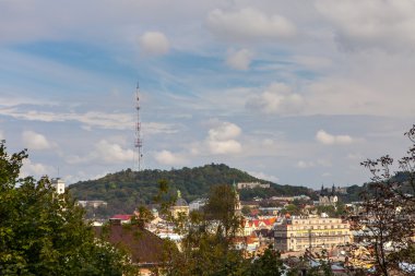 Lviv panoramik yüksek noktadan