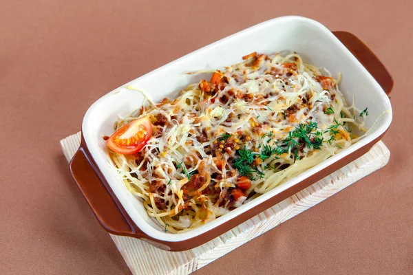Spaghetti Pasta Bolognese 图库照片