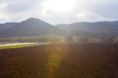 Tarım için hazırlanan tarım alanı