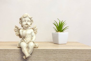 Melek rakam boşaltmak ile kitap raf