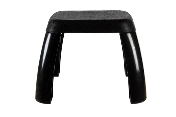 Černá plastová stolička — Stock fotografie