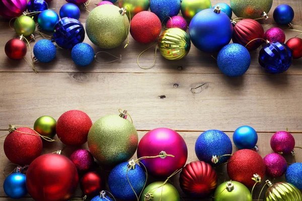 Boules de Noël colorées — Photo