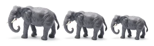 Figurines d'éléphant jouet — Photo