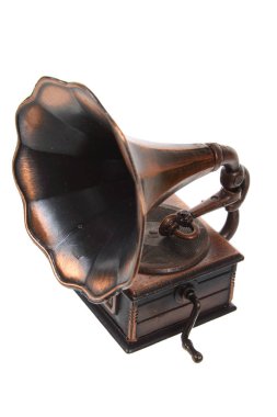 Antika minyatür gramofon 