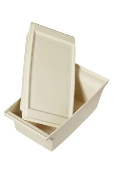 Caixa de almoço de plástico — Fotografia de Stock