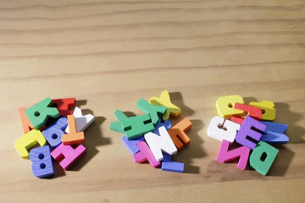 Купи іграшкових алфавітів — стокове фото
