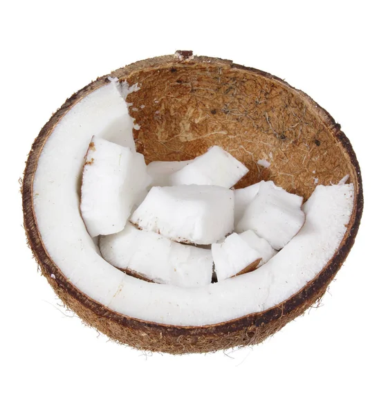 Bitar av kokos — Stockfoto