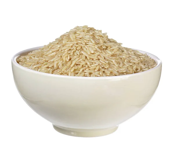 碗的糙米 — 图库照片