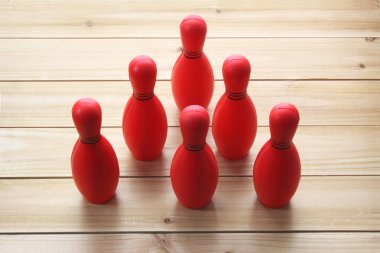 Kırmızı Bowling pin 