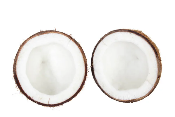 椰子的两半 — 图库照片