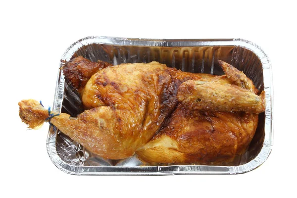 Roast Chicken on Tray — Stock Photo, Image