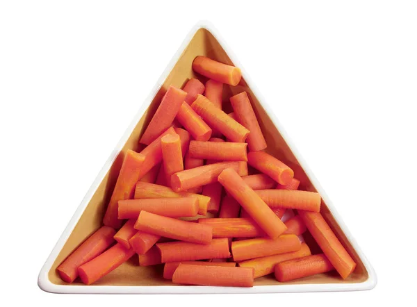 Морква на тарілку — стокове фото