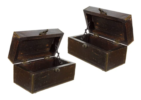 Старі коробки дерев'яні — стокове фото