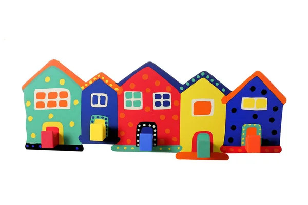 Spielzeug-Miniaturhäuser — Stockfoto