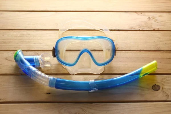 Skyddsglasögon och Snorkel — Stockfoto