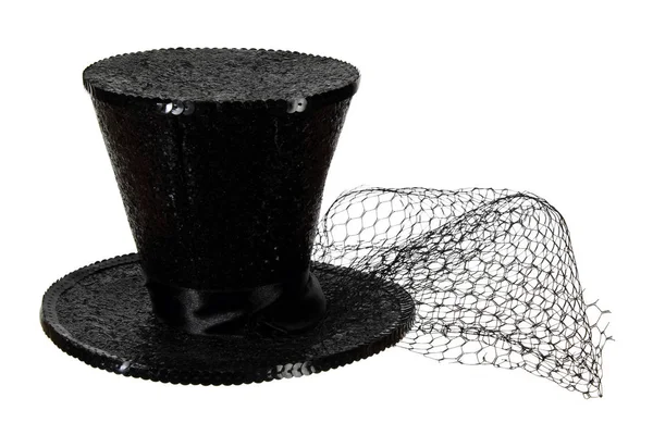 Dam svart hatt — Stockfoto