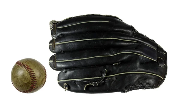 Gant et balle de baseball — Photo