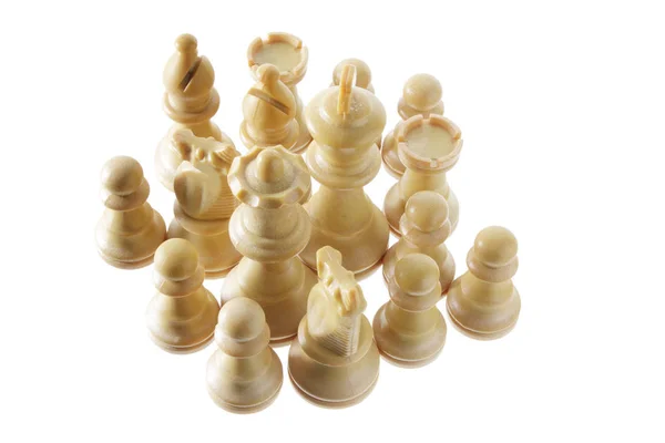 Σύνολο κομματιών σκακιού — Φωτογραφία Αρχείου