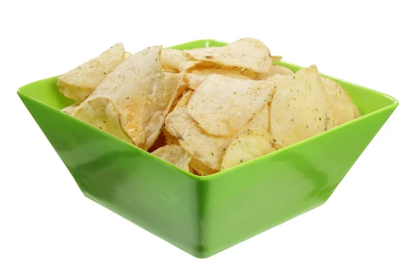 Bowl of Potato Chips — Stock Photo, Image