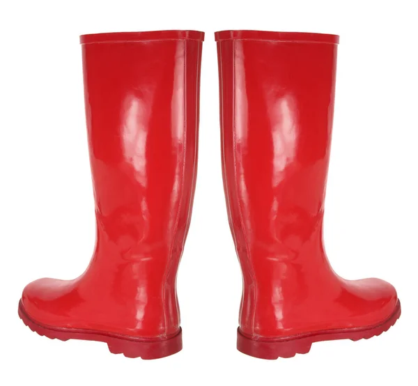 Stivali in gomma rossa — Foto Stock