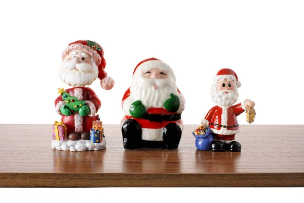 Weihnachtsmann-Figuren — Stockfoto