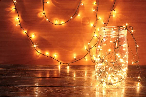 Natal luzes de fadas — Fotografia de Stock