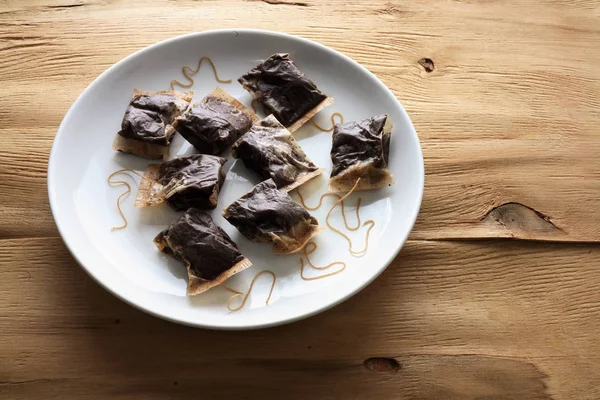 Teabags on Plate — Stock Photo, Image