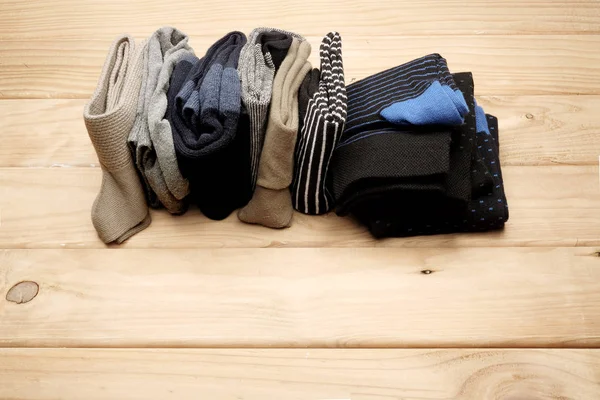 Row of Folded Socks — Stock Photo, Image