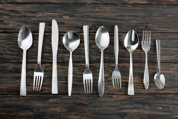 Tenedores y cucharas — Foto de Stock