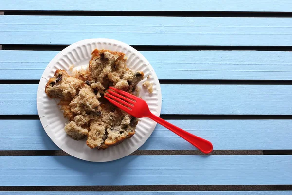 Pedaços de muffin de mirtilo — Fotografia de Stock